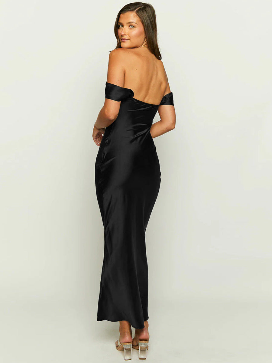 Sexy Satin Strapless Bridesmaid Dresses