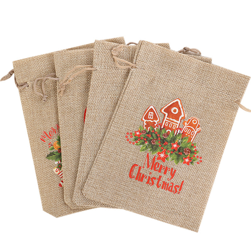 Christmas Drawstring Gift Bags