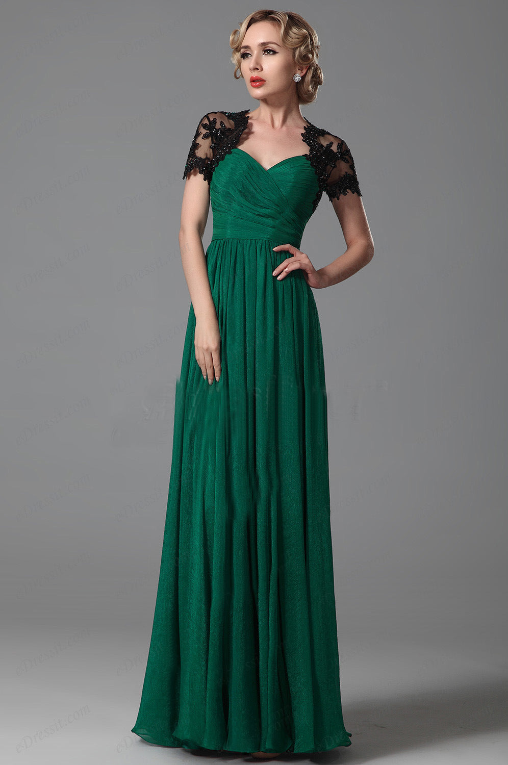 Elegant Chiffon Long Evening Dresses-Dresses-Free Shipping at meselling99
