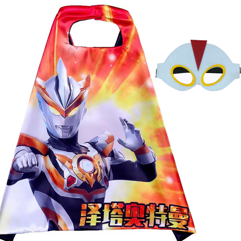 Kids Halloween Superhero Cape Costume