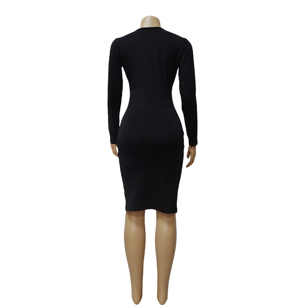 Sexy Drawstring Design Sheath Dresses for Women-Dresses-Free Shipping at meselling99