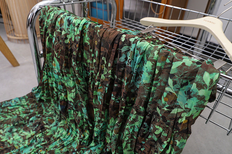 Yuan Su's new summer Wizard of Oz floral pleated skirt, high waist versatile and thin wrinkled A-shaped big swing skirt-The Wizard of Oz-one size fits all-Free Shipping Leatheretro