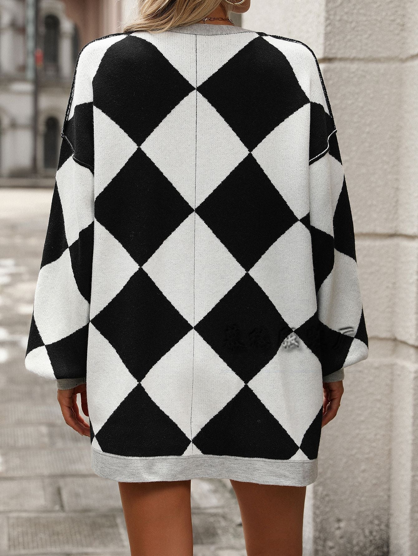 Casual V Neck Knitted Cardigan Sweaters