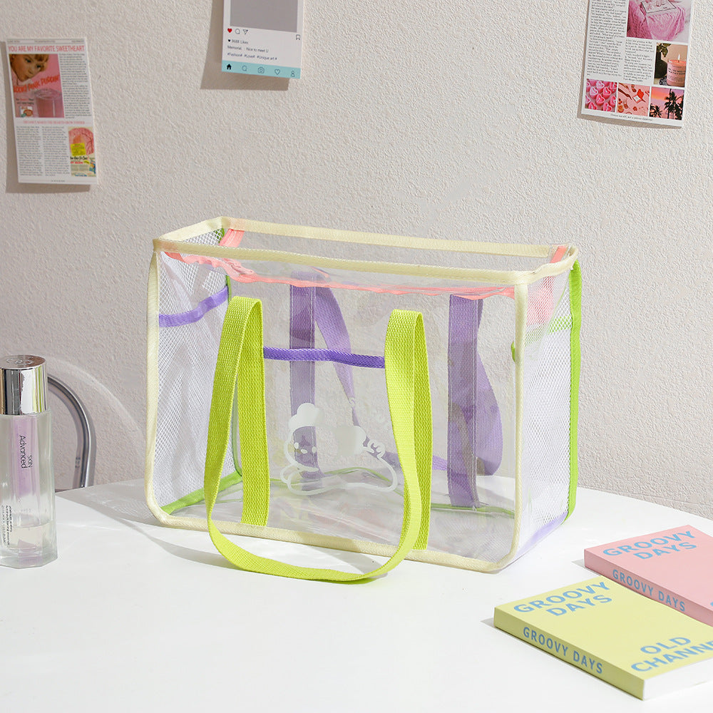 Cartoon Large Clear Tote Bag for Women