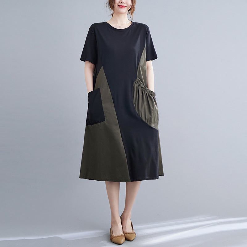 Vintage Short Sleeves Women Midi Dresses-Dresses-Free Shipping at meselling99