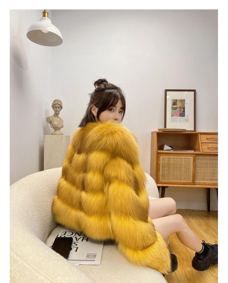 Luxury Winter Fox Fur Women Coats