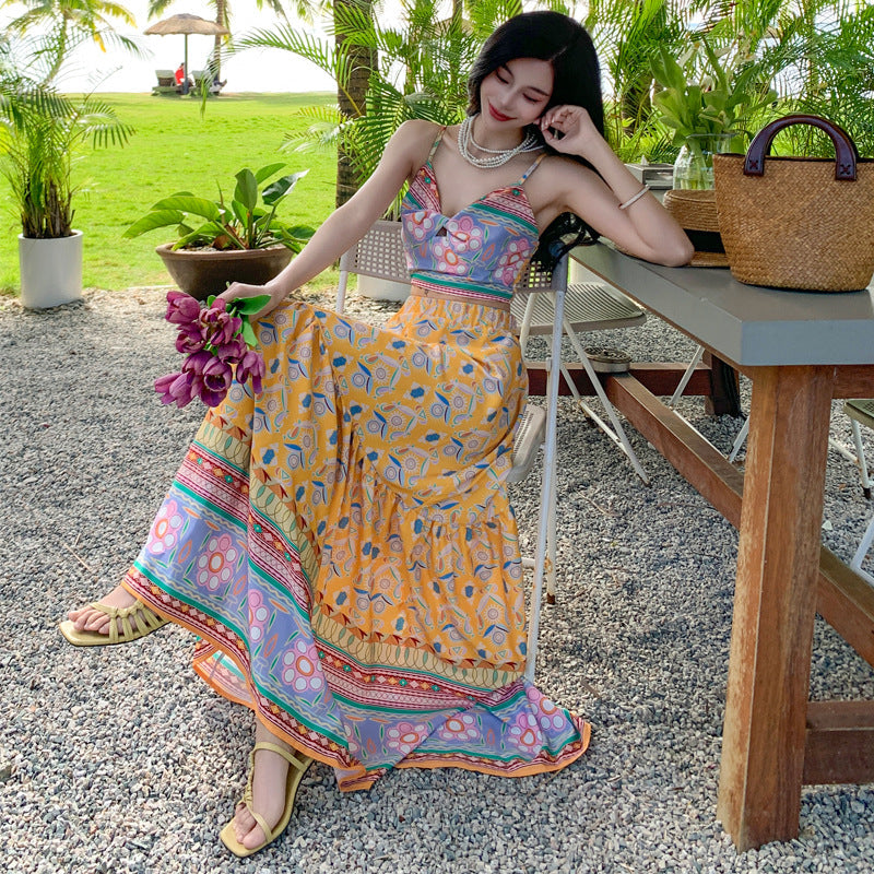 Designed Summer Holiday Tank Tops & Skirts