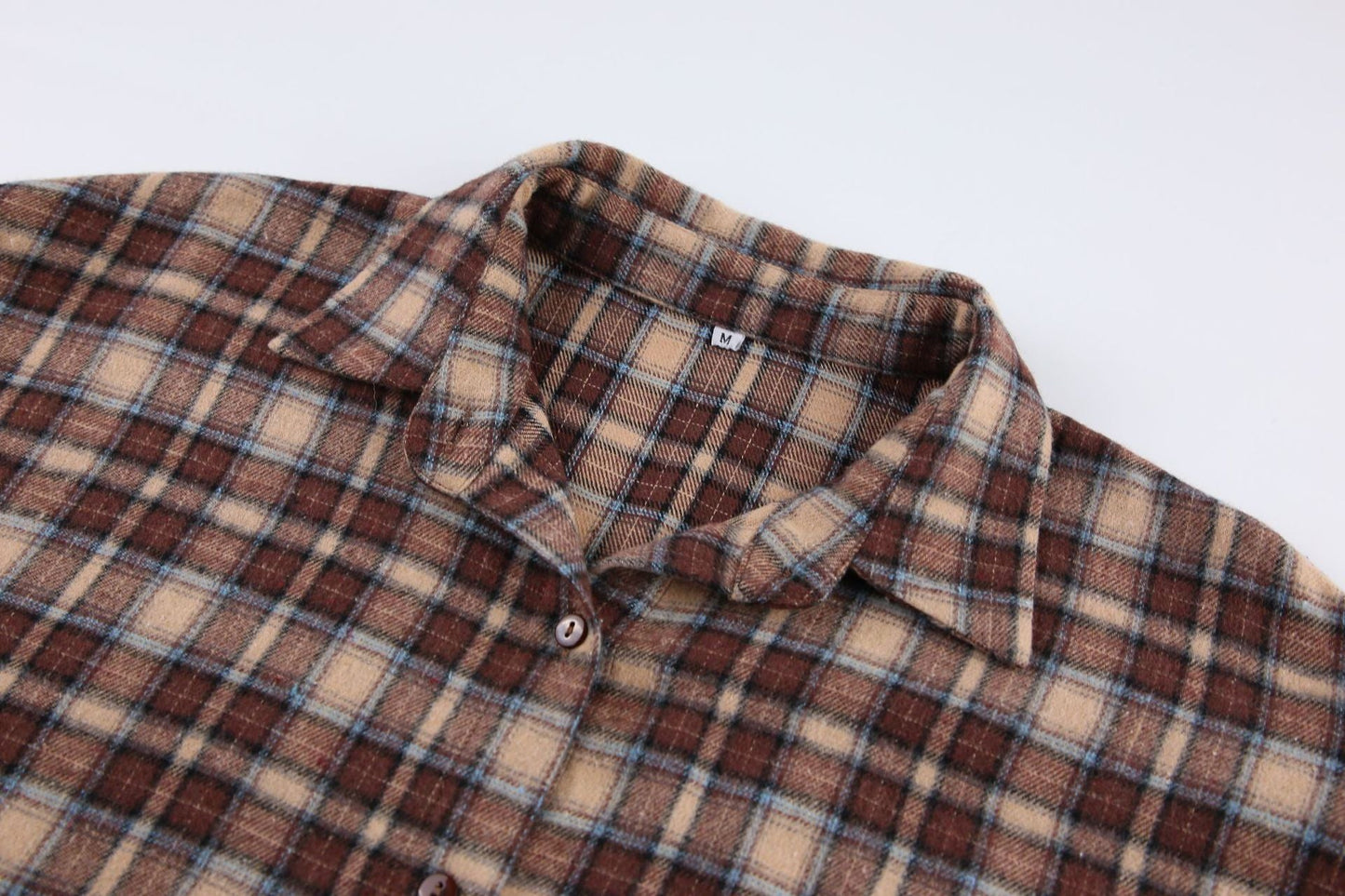 Designed Vintage Long Sleeves Plaid Shirts