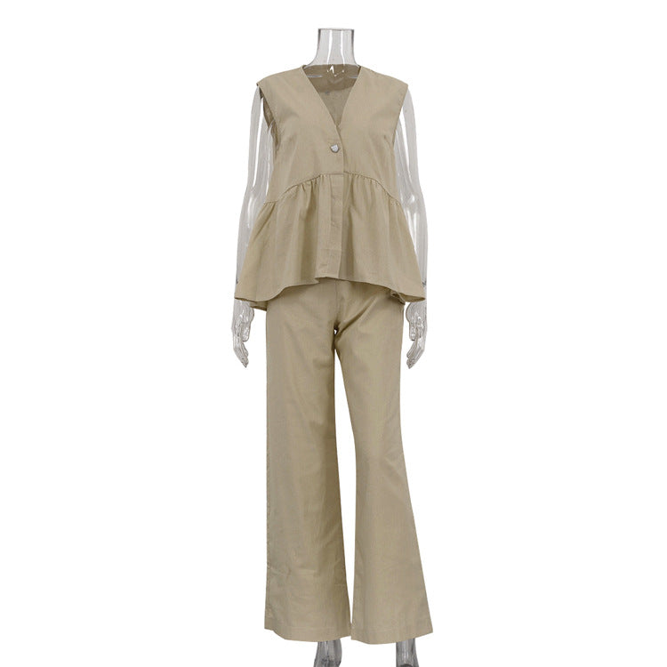 Women's Cotton Vest & Pants Set