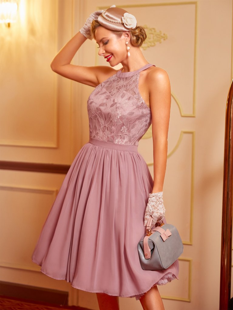 Sexy Summer Chiffon Lace Dresses-Dresses-Free Shipping at meselling99