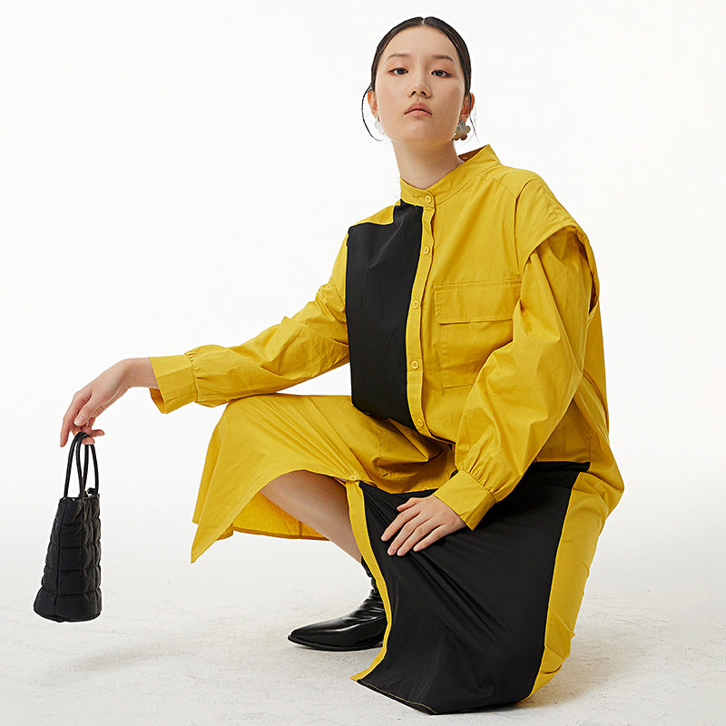 Classy Plus Sizes Women Shirt Dresses-Dresses-Free Shipping at meselling99