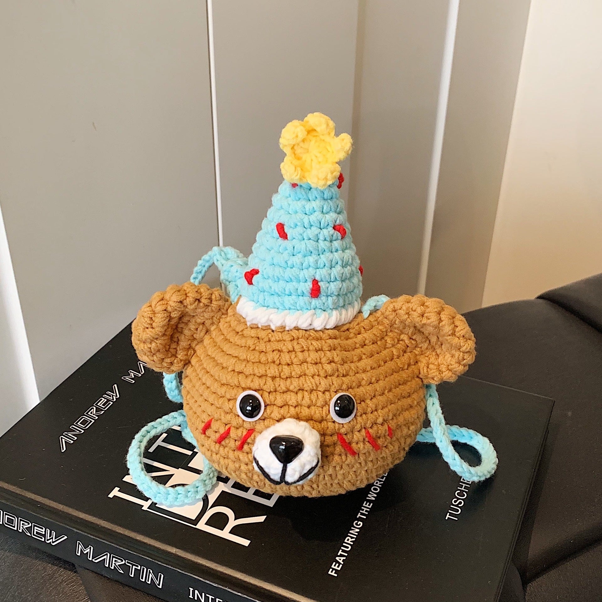 Handmade Knitted Bear Coin Purse