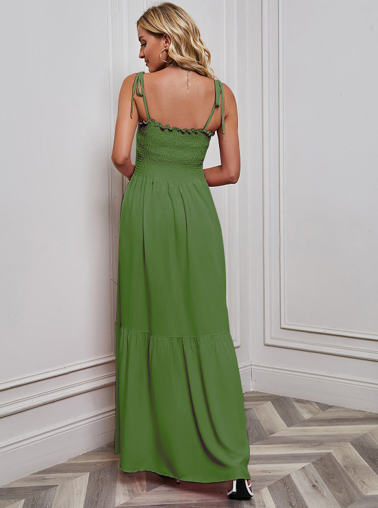 Women's Summer Sexy Thin Strap Bandeau Beach Dress