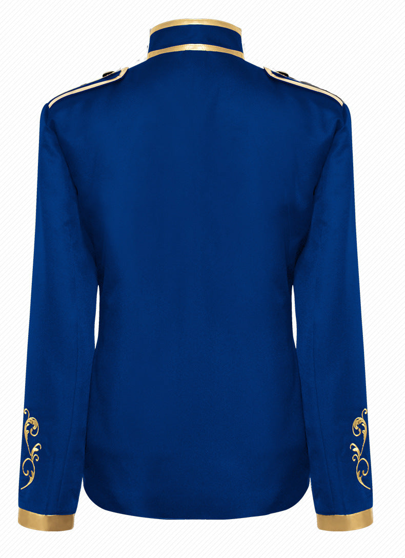 Medieval Court Style Embroidered Blazer for Men