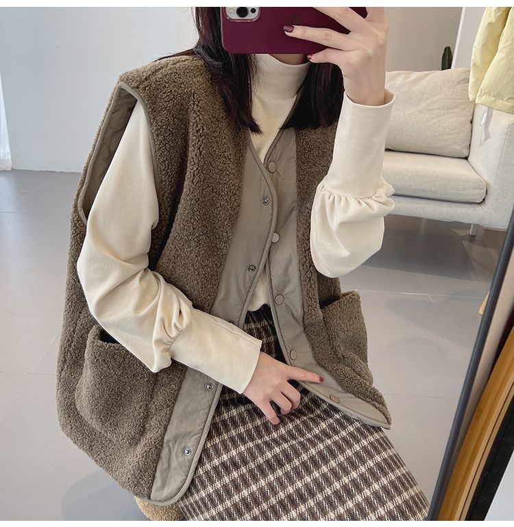 Fashion Women Fleece Warm Vest