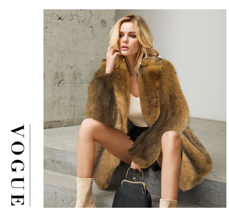 Fashion Faux Fur Winter Overcoats