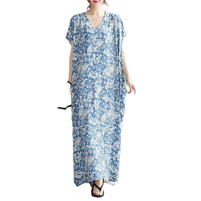 Women Summer Plus Sizes Long Dresses-Dresses-Free Shipping at meselling99