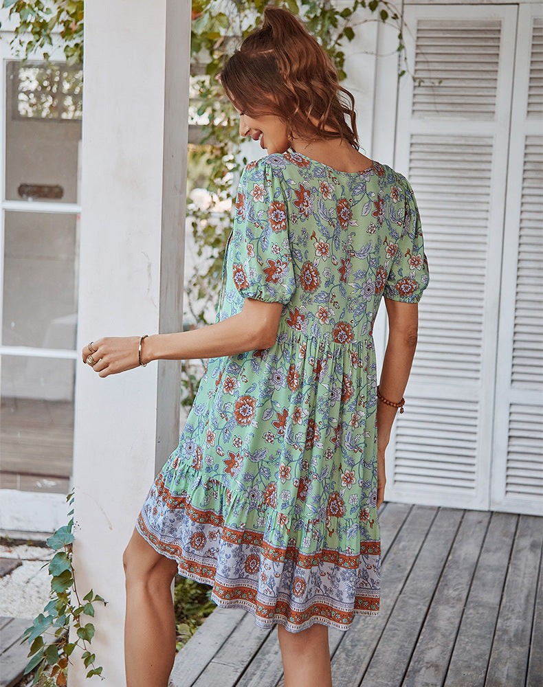 Casual Bohemian Summer Short Dresses