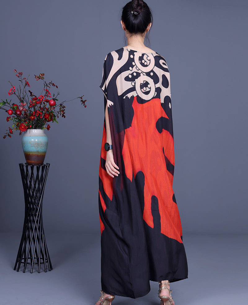 Summer Graffiti Romper Plus Sizes Dresses-Dresses-Free Shipping at meselling99