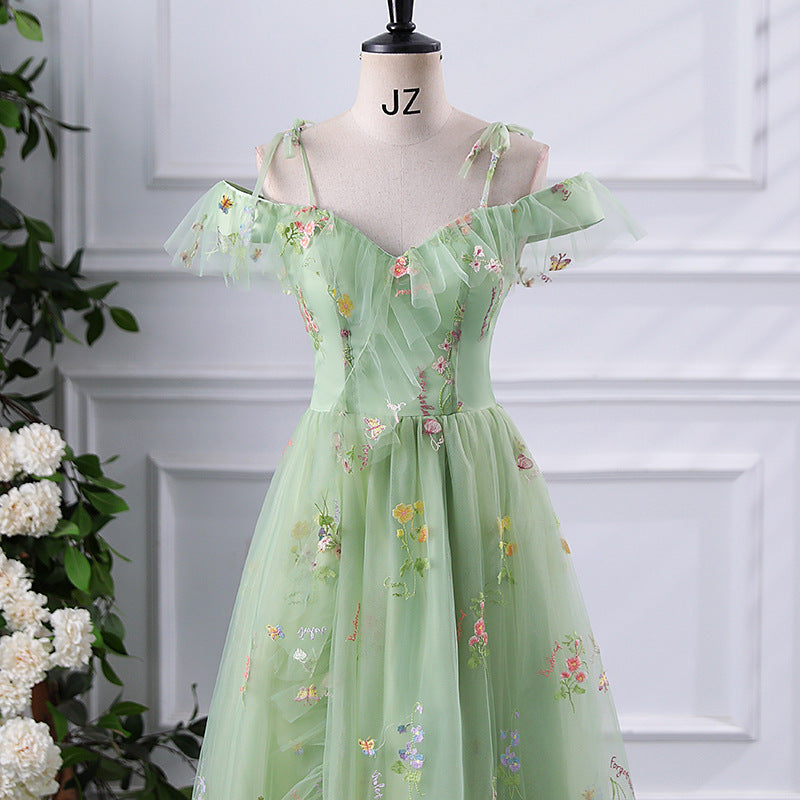 Fairly Off The Shoulder Tulle Bridesmaid Dresses