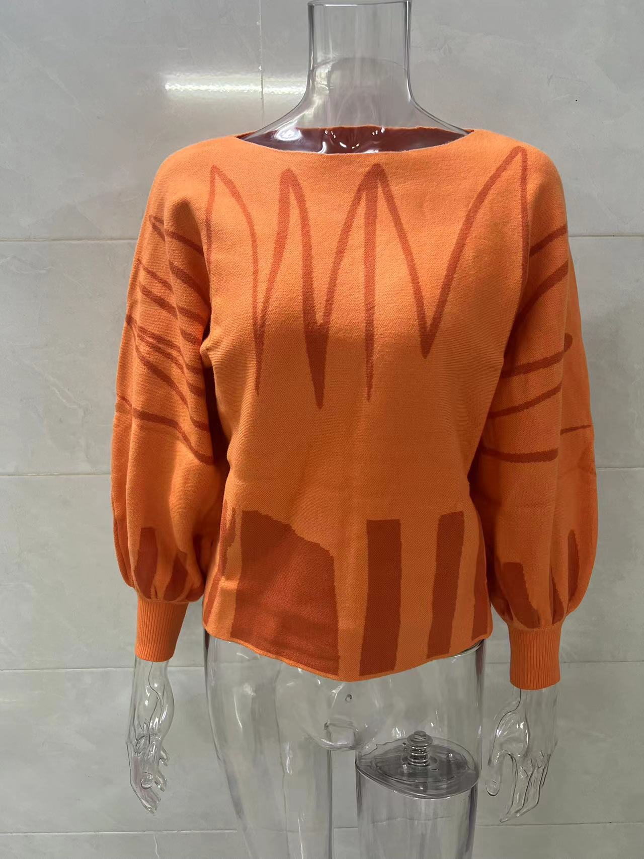 Designed Casual Knitted Pullover Sweaters