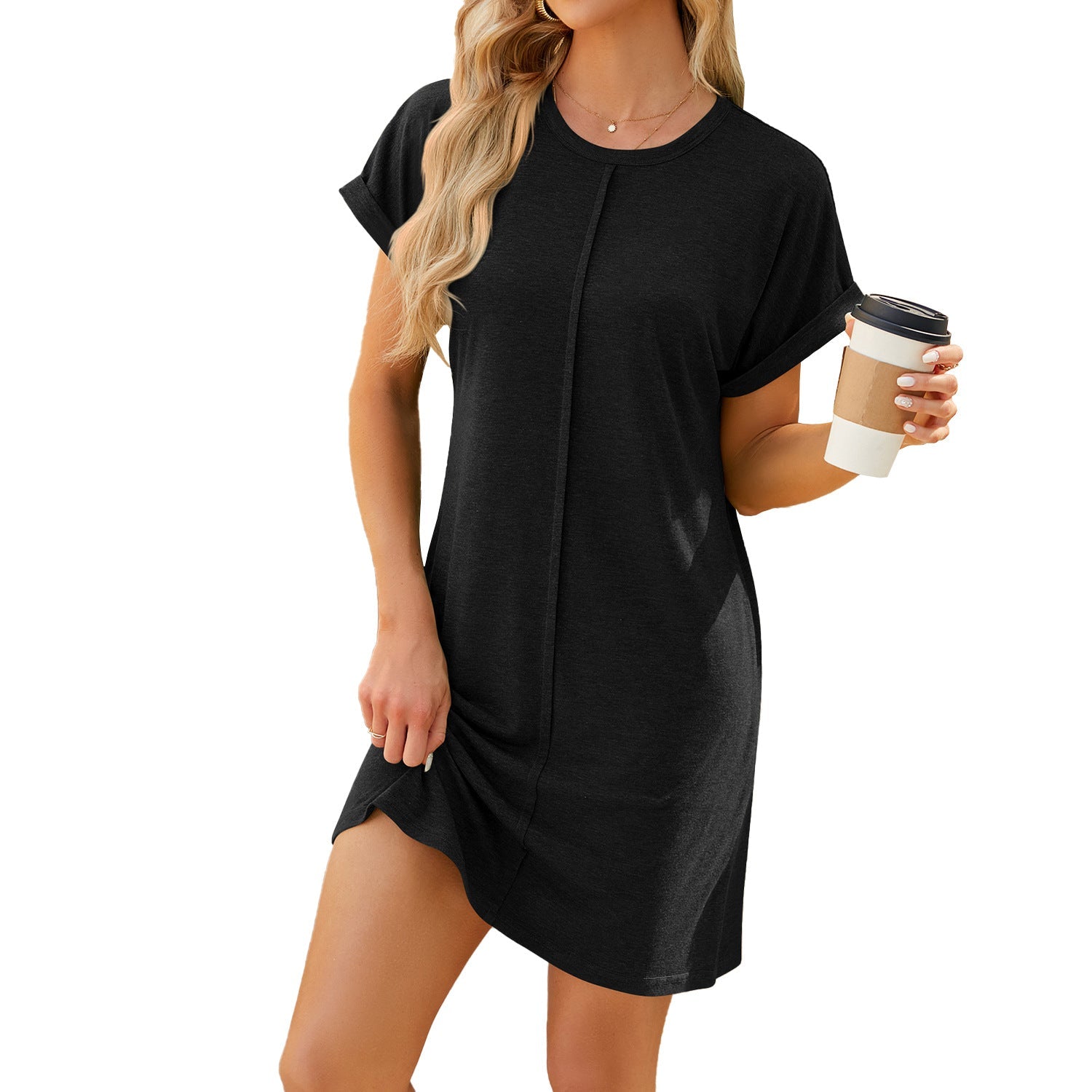Casual Summer Short Sleeves Mini Dresses