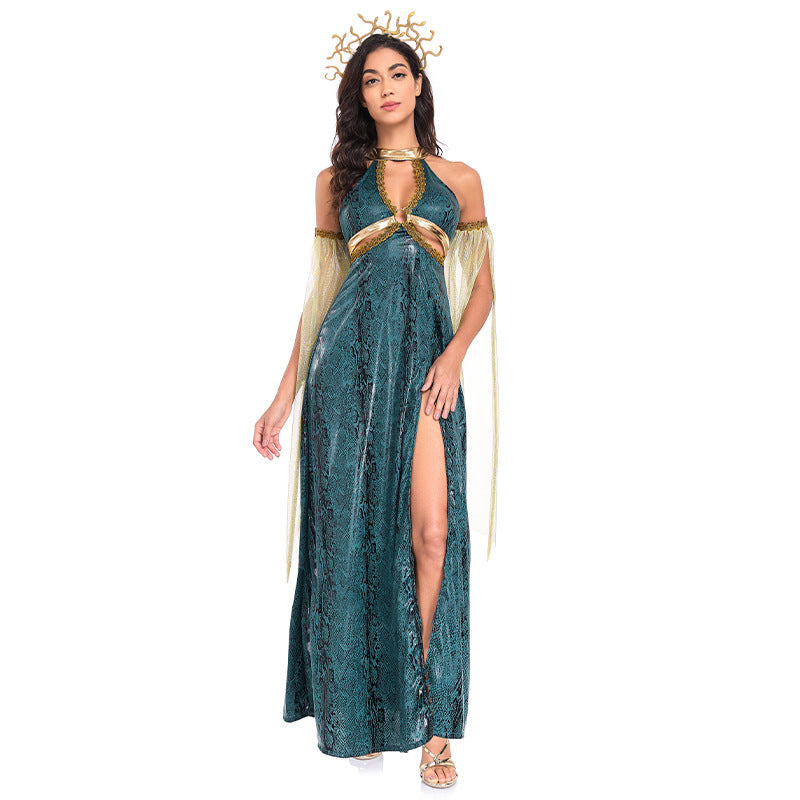 Medusa Costume - Greek Mythology Snake Goddess Gown for Halloween