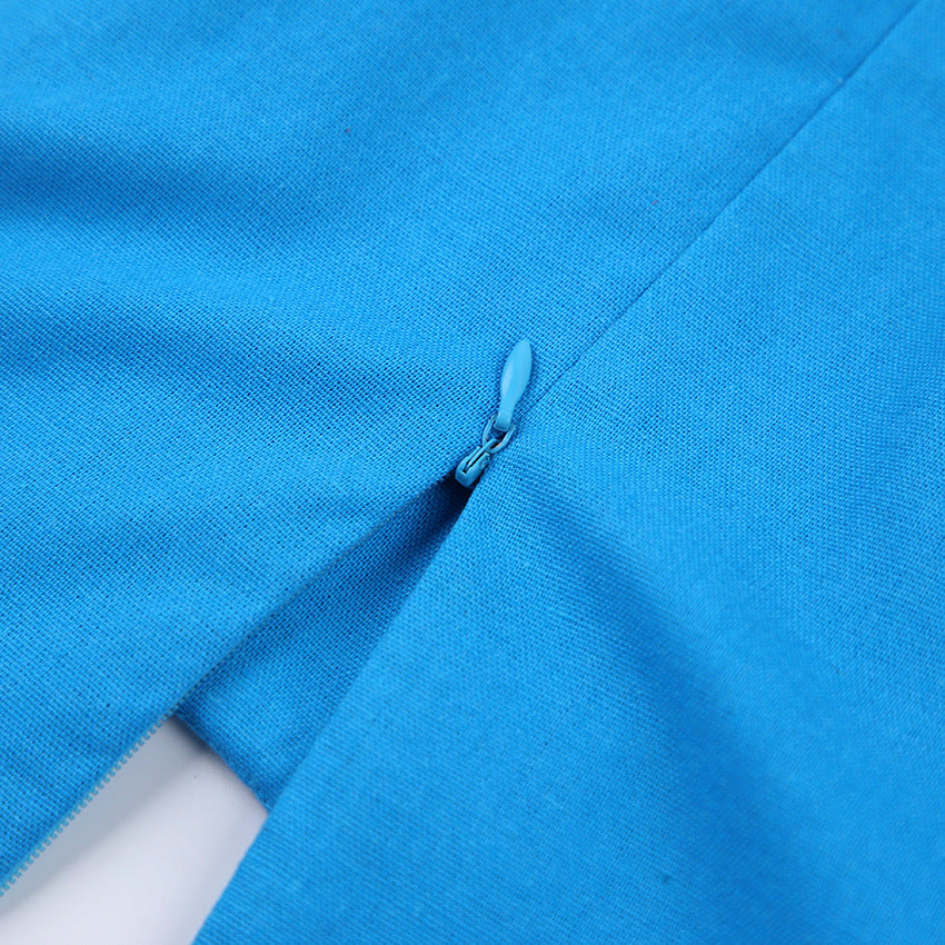 Summer Cotton Linen Halter Midriff Baring One Piece Suits