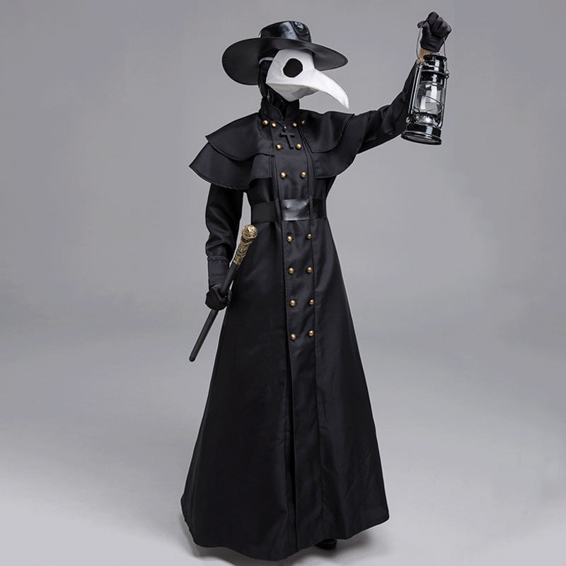Halloween Medieval Steampunk Plague Doctor Costume for Adults