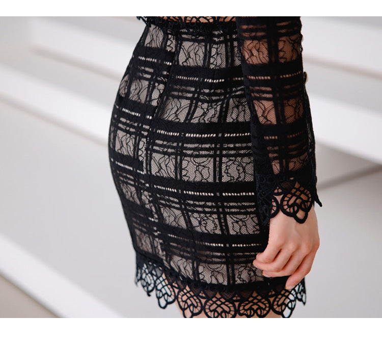 Elegant Lace Short Coats and Body Con Skirts