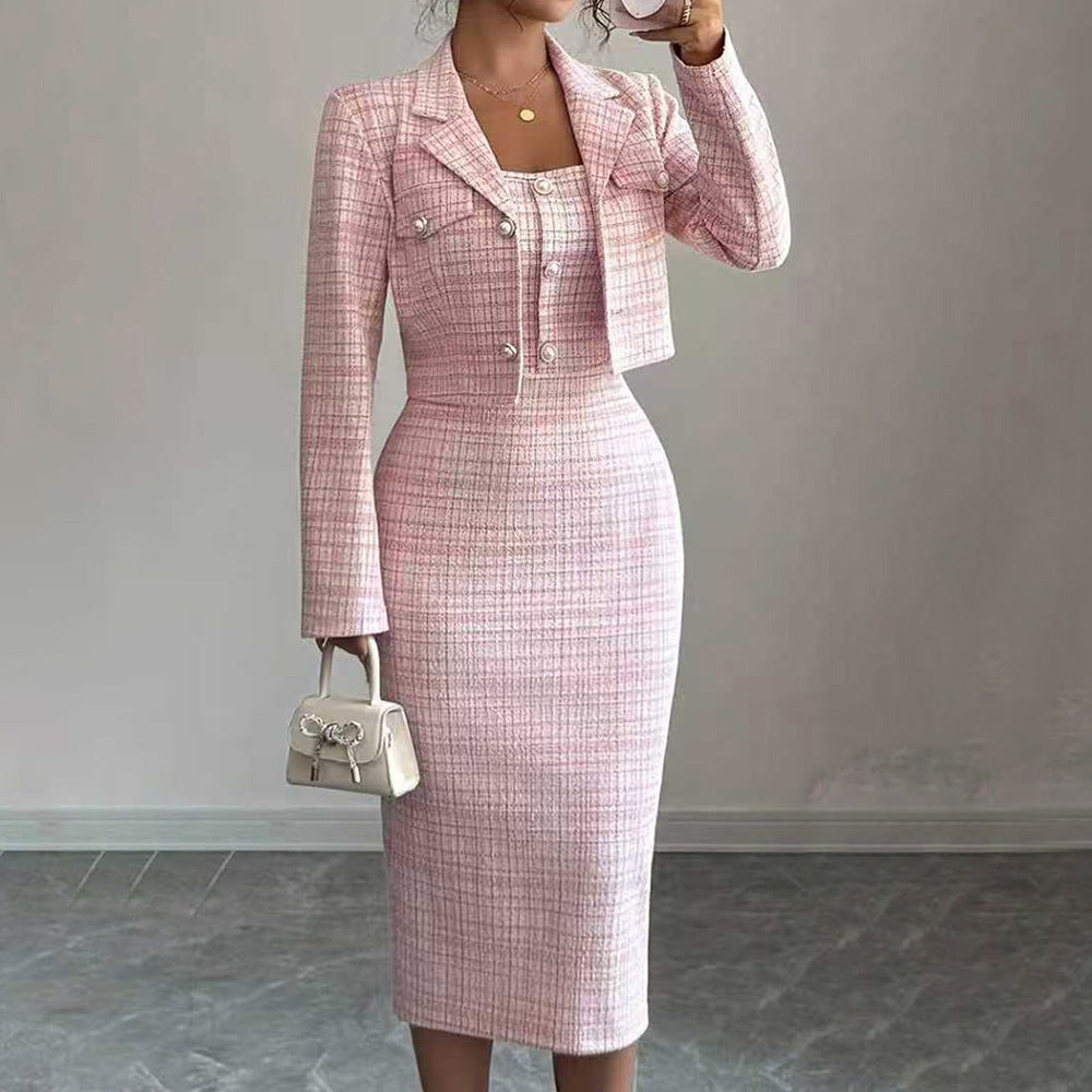 Elegant Evening & Date Night Short Blazer Dress
