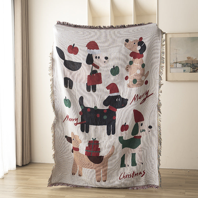 Christmas Gift Blankets - Holiday Decor Throws for Sofa, Bed & Wall