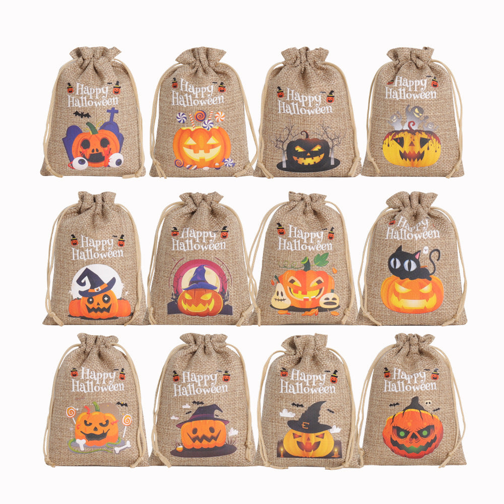 Halloween Drawstring Candy Bags