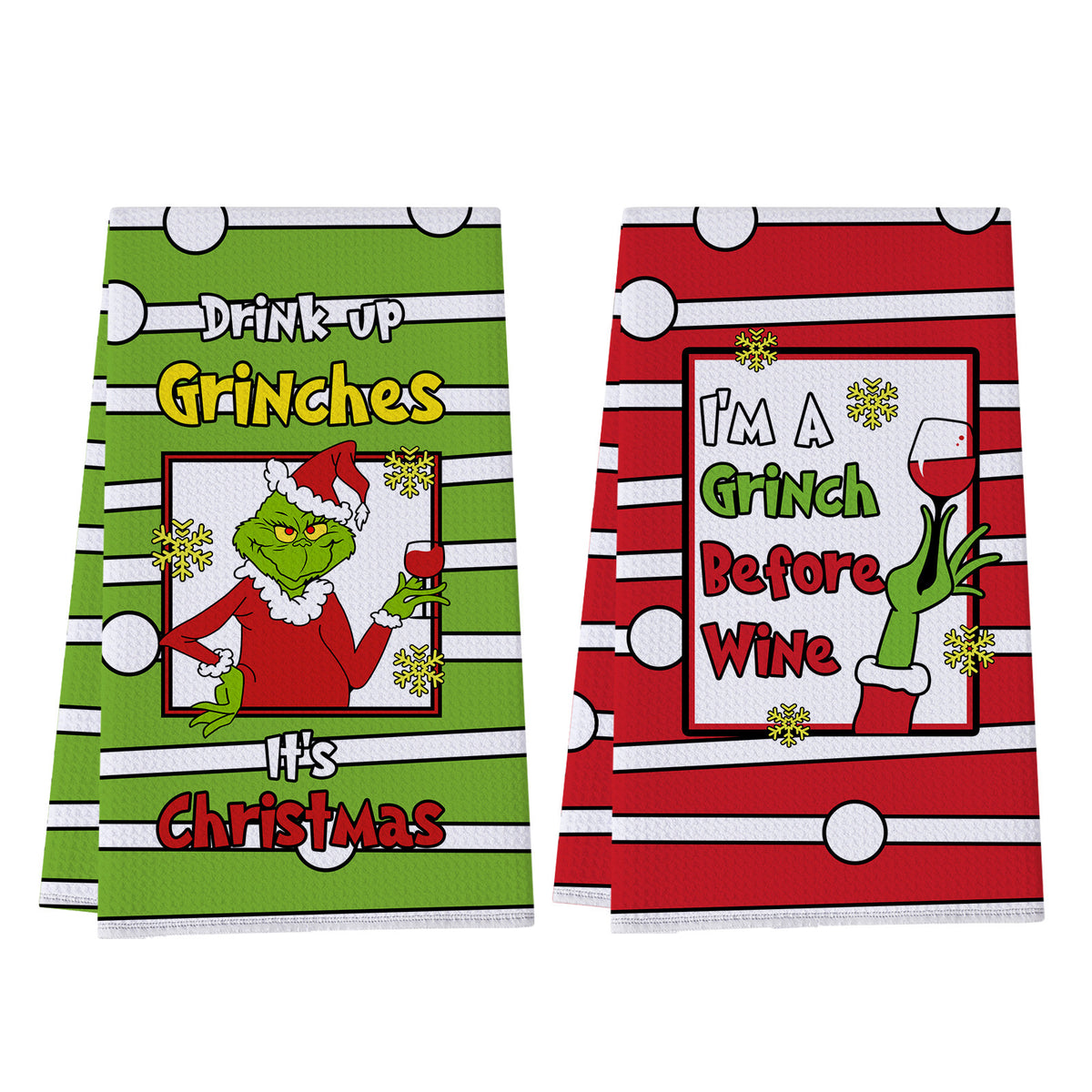 Grinch Christmas Kitchen Towel