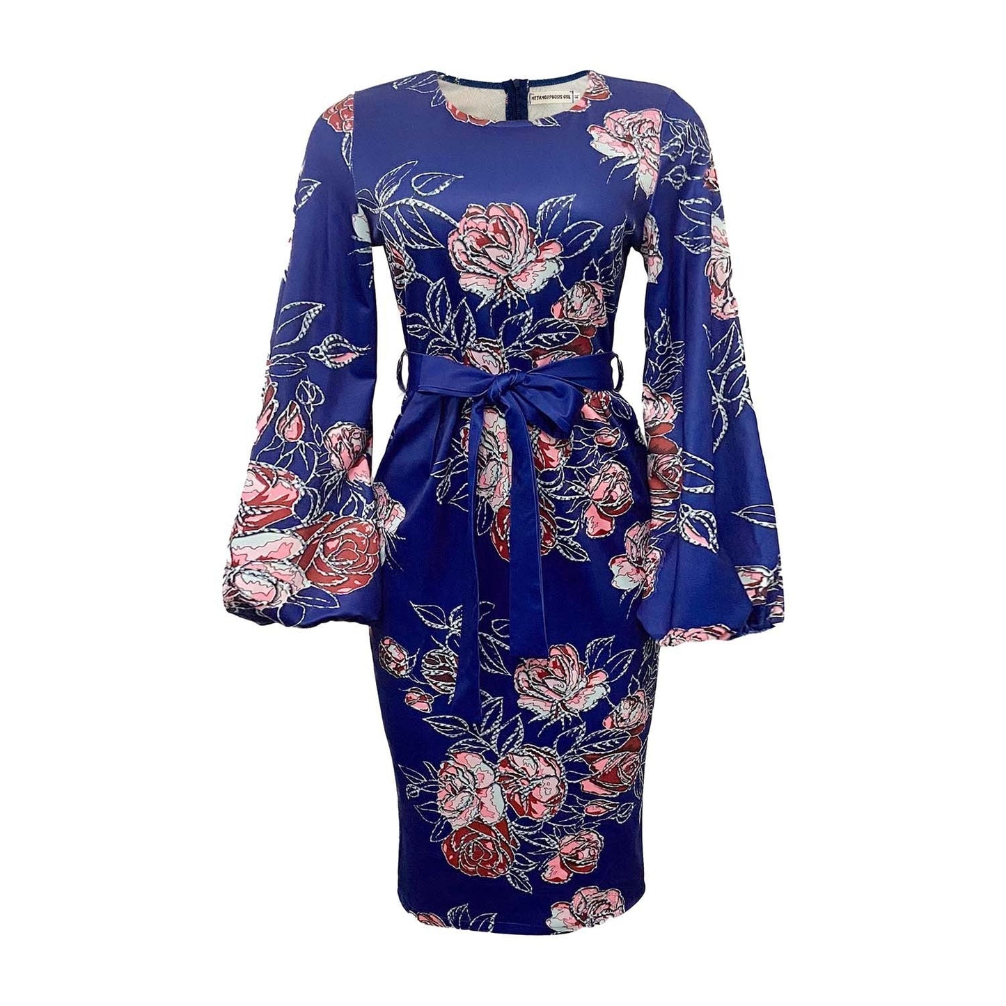 Round Neck Plus Sizes Office Lady Dresses--Free Shipping at meselling99