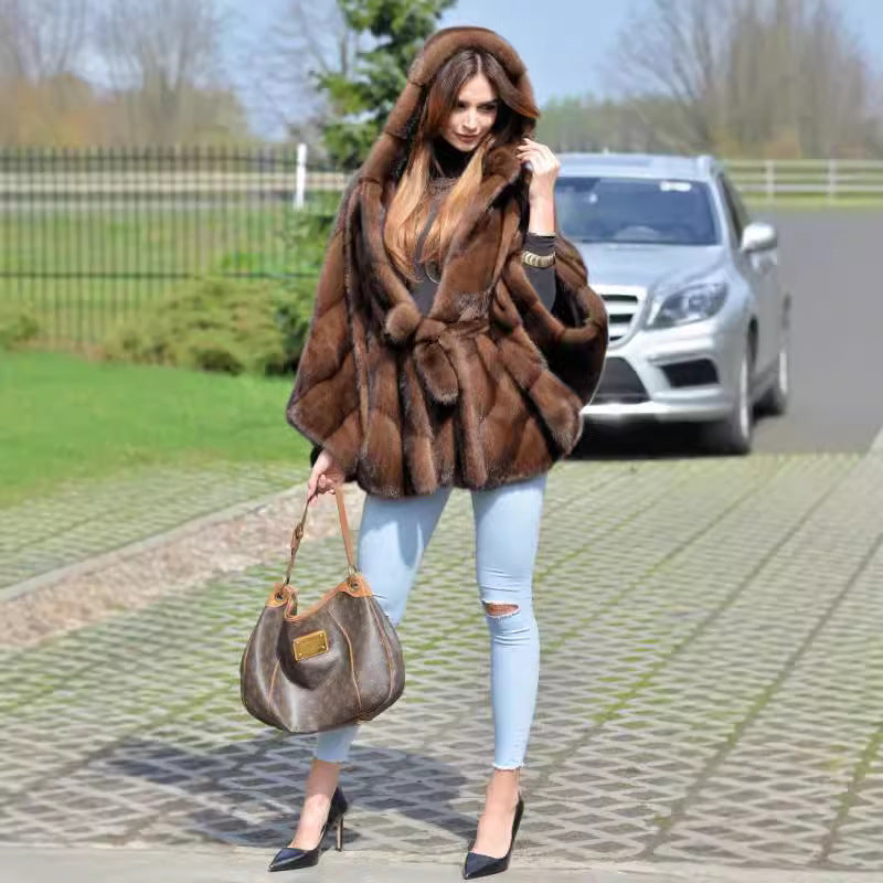 Women’s Mink Fur Coat – Fashionable Faux Fur Jacket