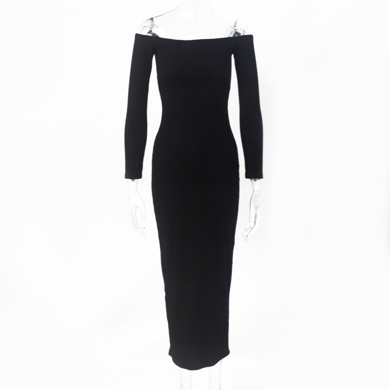 Sexy Off The Shoulder Backless Long Dresses-Dresses-Free Shipping at meselling99