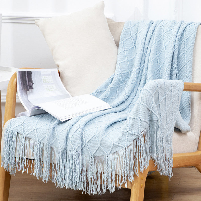 Boho Fringe Sofa Blanket