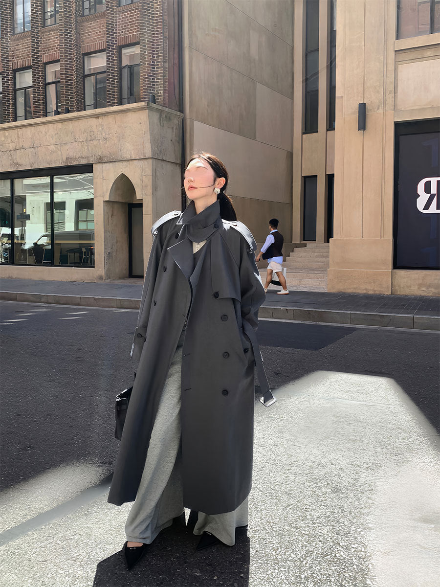 Women's Double-Breasted Trench Coat
