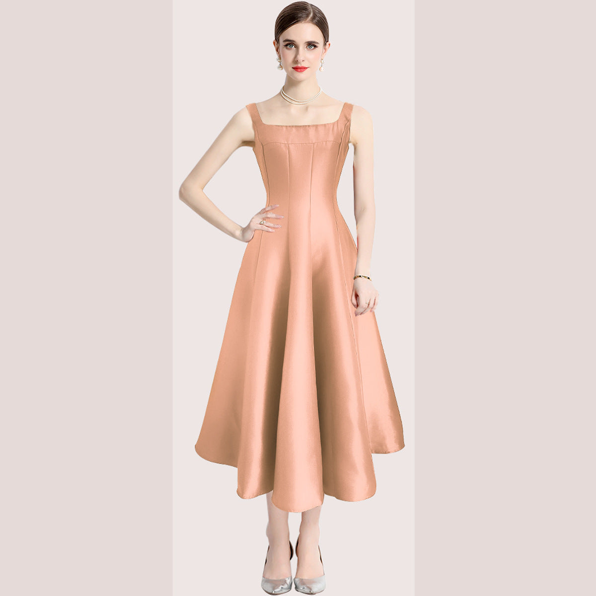 Vintage Simple Ball Evening Party Dresses