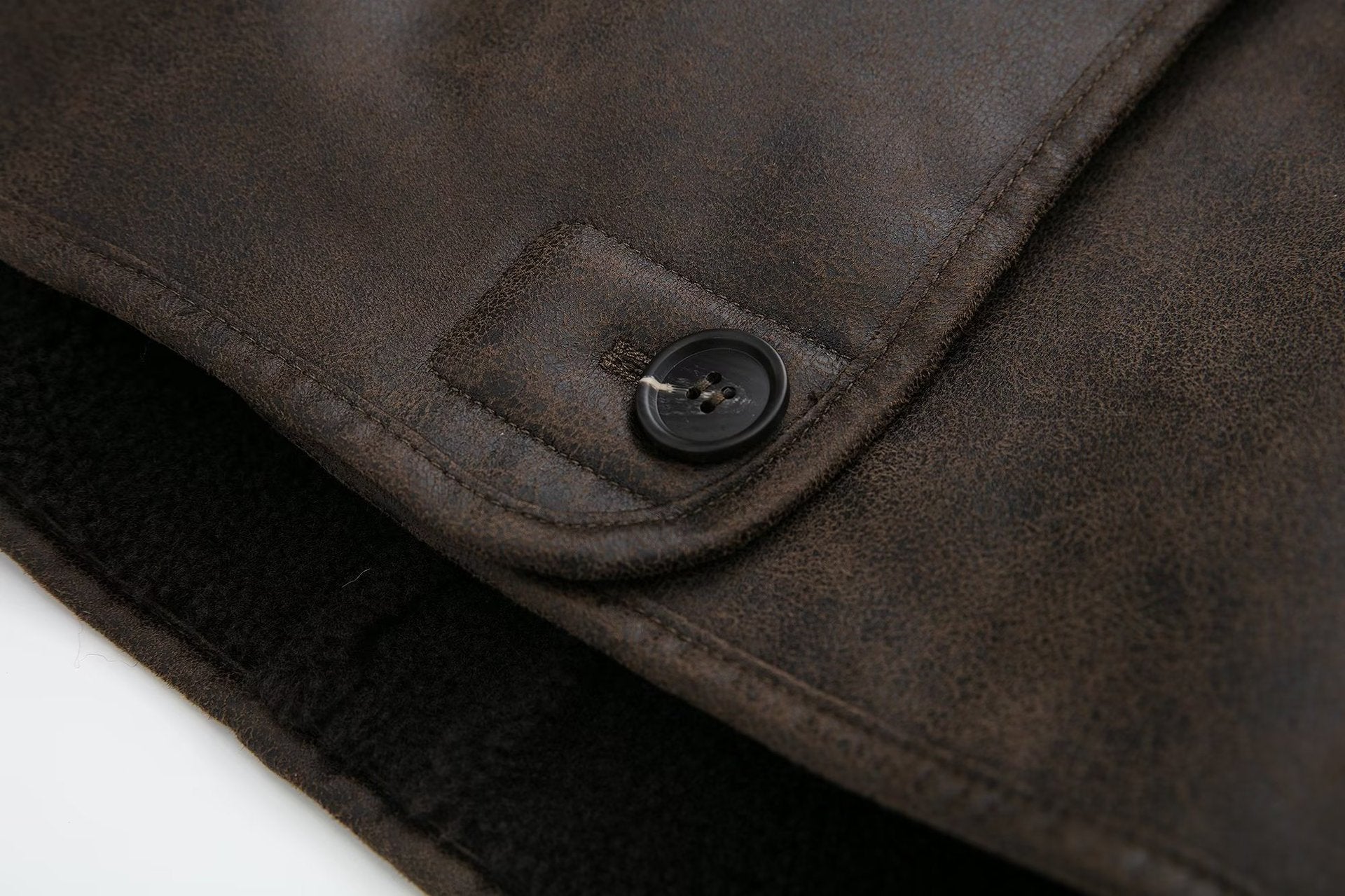 Women's Shearling-Lined Suede Jacket