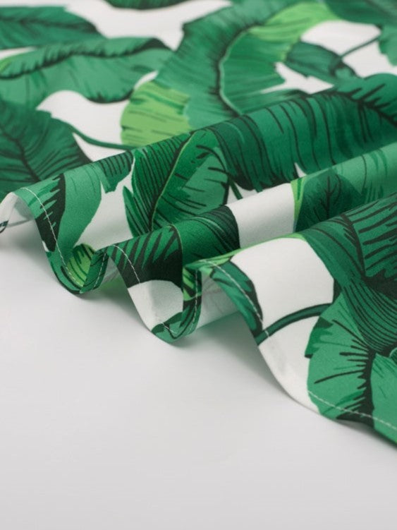 Retro Homecoming Dress - Floral Print A-Line Swing Dress with Buttons