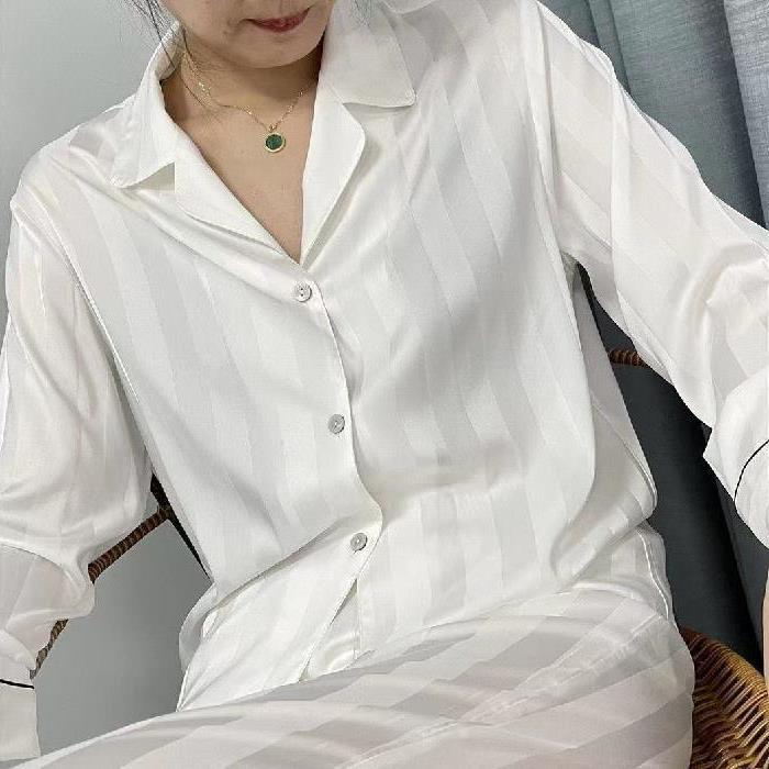 Causal Striped Summer Long Sleeves Homewear