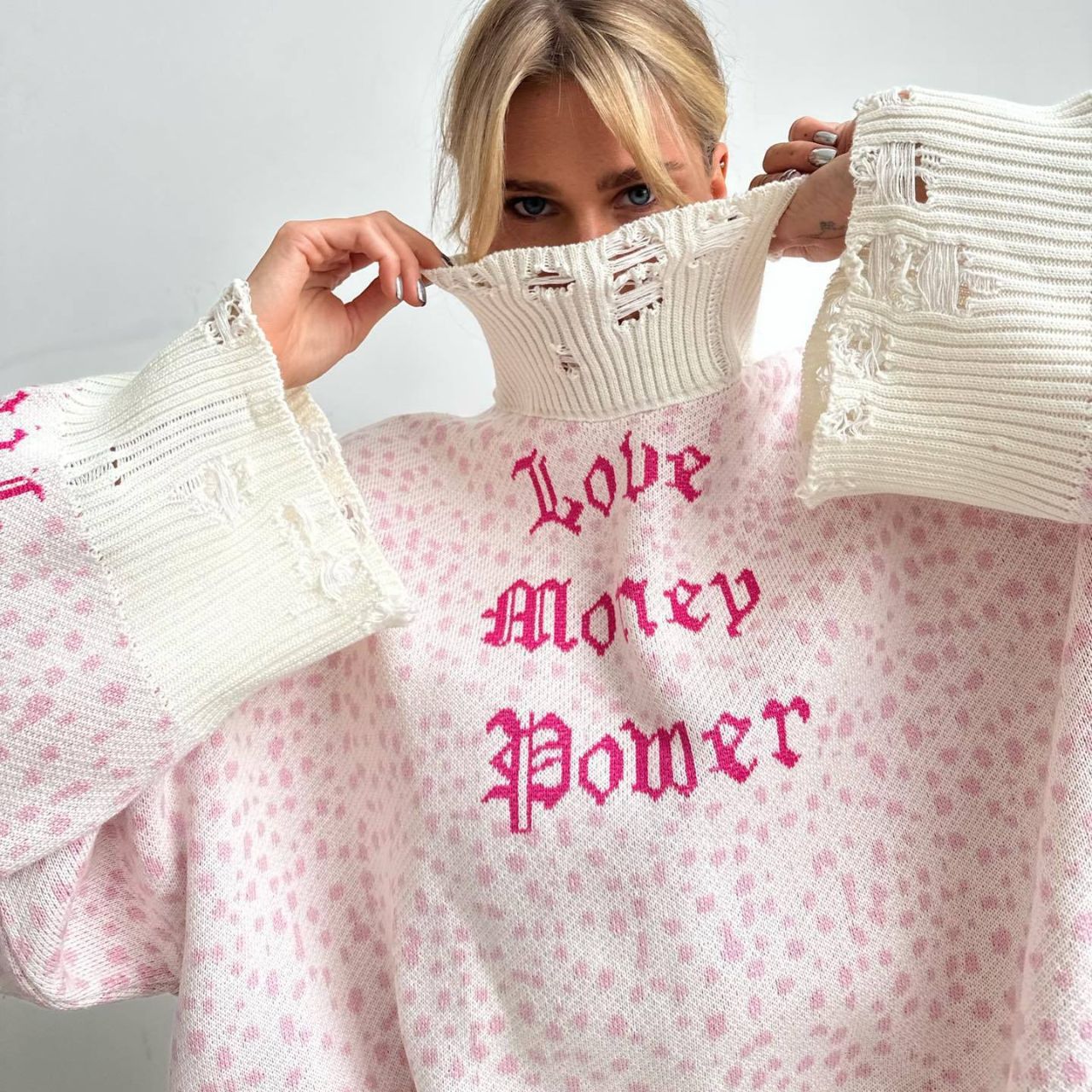 Casual Designed Letter Knitted Sweaters for Women