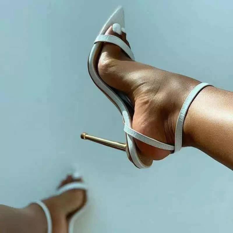 Summer Open Tone Sex Stiletto High Heels-STYLEGOING
