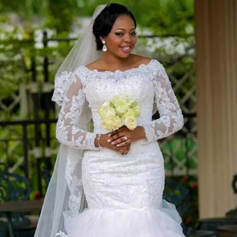 Fishtail Lace Slimming Mermaid Wedding Dress