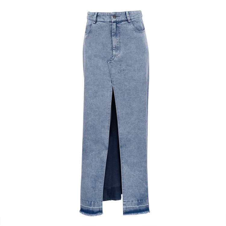 Vintage A Line Denim Long Skirts