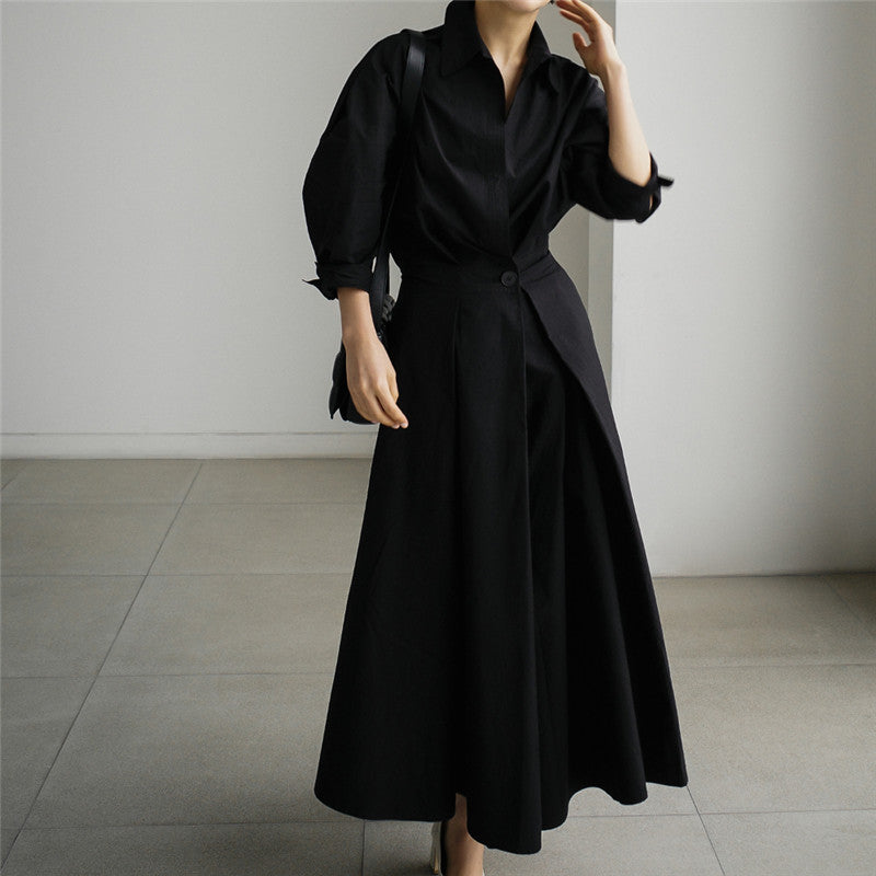 Casual Loose Fashion Long Maxi Shirts Dresses-Cozy Dresses-Free Shipping at meselling99