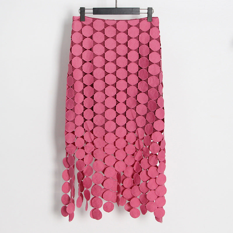 Embroidery Tassel High-End Bodycon Skirt