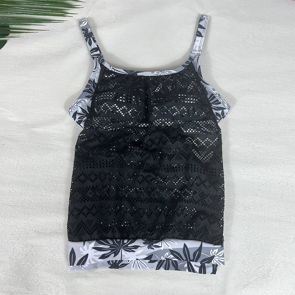 Women's Slimming Tankini Swimsuit – Modest High-Neck Bikini Set